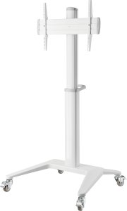 Deltaco ARM-0452, 70 kg, 94 cm (37"), 177.8 cm (70"), 600 x 400 mm, Height adjustment, White 1