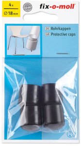 PAD CHAIR LEG 3566522 D18 BLACK 4PCS 2