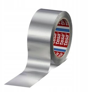 Tesa alu-tape sølv 50mmx50m - Ideel bl.a. til rep. af varmeanlæg, tage & tagrender m.m. 1