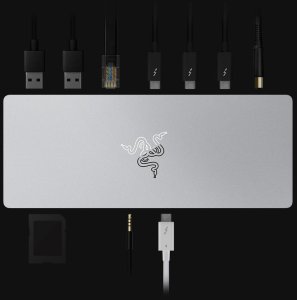 Razer Thunderbolt 4 Dock, Black, SD, 8K Ultra HD, 3.5mm, RJ-45, USB 3.2 Gen 2 (3.1 Gen 2) Type-A, USB 3.2 Gen 2 (3.1 Gen 2) Type-C, Aluminium, 135 W 3