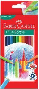 Faber-Castell Kredki Trzy kolory, opakowanie z 12 różnymi kolorami 2