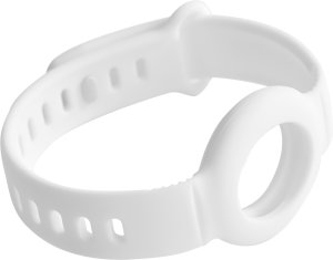 DELTACO Apple AirTag silicone wristband, white 4