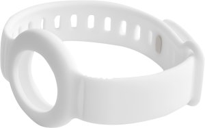 DELTACO Apple AirTag silicone wristband, white 8