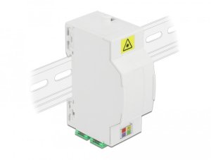 DeLOCK Optical Fiber Connection Box for DIN Rail 4 x SC Simplex or LC Duplex, White, Acrylonitrile butadiene styrene (ABS), 60.5 mm, 85 mm, 31.5 mm, 1 pc(s) 1