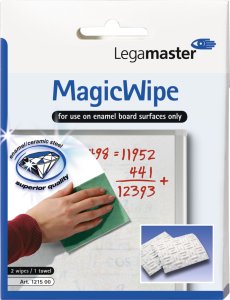 Rensesvamp til whiteboard magicwipe, mikrofiber, sæt a 2 stk. 1