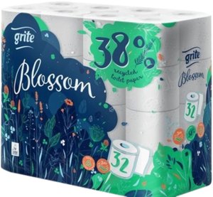 TOILET PAPER GRITE BLOSSOM WHITE 32PCS 2