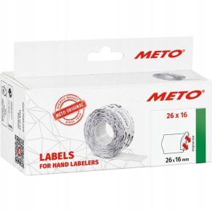 METO Prisetiketter 9506169 Permanent Etiket-bredde: 26 mm Etikethøjde: 16 mm Rød 1 stk 1