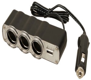 USB AND 12V SOCKET MULTIPLIER WITH CORD 2