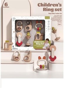 6PCS BABY RATTLE TEETHER SET 2