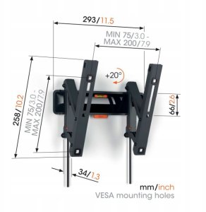Vogels Vogel´s TVM 3215 Uchwyt ścienny TILT SMALL czarny 3