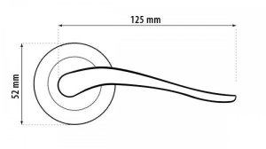 VNON DOOR HANDLE NICOLE SATIN NICKEL 3