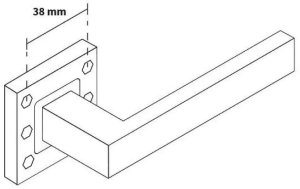 STKPCZ DOOR HANDLE TOPAZ BLACK PVD 5