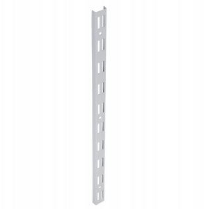DOUBLE SLOTTED UPRIGHT 200CM INTEG WHITE 1