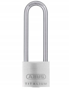 ABUS titalium hængelås 64TI/40, høj bøjle 40 mm, ensluk. 6411 1