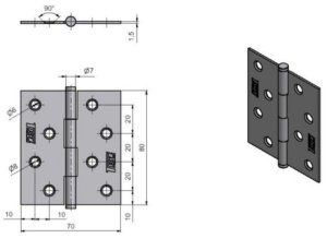 FLEXIBLE DOOR J1 KZ80 ZN 8280 (50) 3