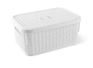 BASKET 6L KNIT M-066 WHITE 1