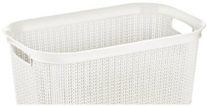 LAUNDRY BASKET 38L KNIT M-080 WHITE 2