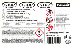 ABSORBER MOISTURE STOP HUMIDI CARS 2X50G 2