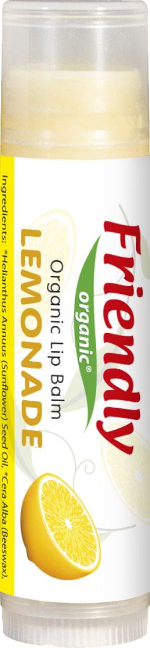 Friendly Organic Organiczny balsam do ust, lemoniada 4.25g 1