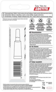 Malizia  GLUE LOCTITE SUP BOND REPOSITIONABLE 3G 2