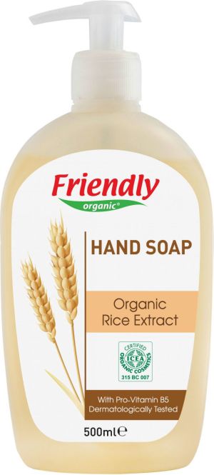 Friendly Organic Mydło do rąk, ryżowe 500 ml 1
