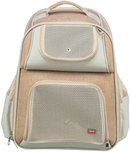 TRIXIE 28831, Soft pet carrier, Backpack pet carrier, Dog, 7 kg, Top & front load, Beige 3