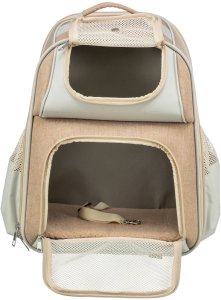 TRIXIE 28831, Soft pet carrier, Backpack pet carrier, Dog, 7 kg, Top & front load, Beige 7