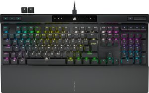 Corsair K70 PRO-BLK-OPX Silver-RGB, Full-size (100%), USB, Opto-mechanical key switch, QWERTY, RGB LED, Black 8
