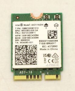 Wi-Fi 6E Wireless LAN adapter with AX211 chipset 5