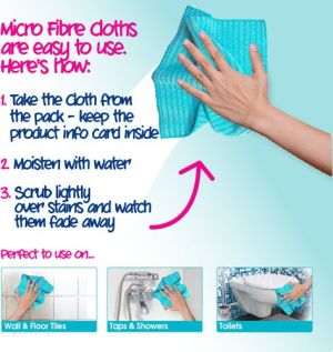 Ecozone Ściereczka z mikrofibry do łazienki (ECZ00900) 2