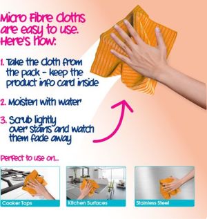 Ecozone Ściereczka z mikrofibry do kuchni (ECZ01501) 2