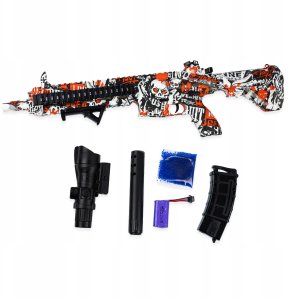 Pistolet Karabin Automatyczny Na Kulki Żelowe 70Cm 4