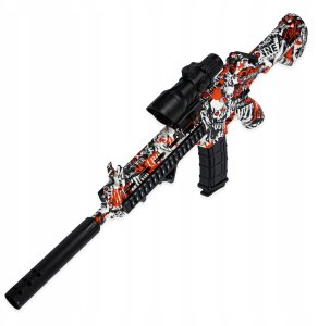 Pistolet Karabin Automatyczny Na Kulki Żelowe 70Cm 6