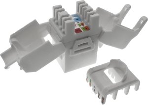 Gniazdo keystone, RJ45, beznarzędziowe, nieekranowane, kat. 6A, Q-LANTEC 1