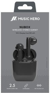SBS Nubox, True Wireless Stereo (TWS), Calls/Music, 20 - 20000 Hz, Headset, Black 2