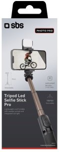 Selfie stick SBS Mobile Selfie stick z tripod i LED lys 2