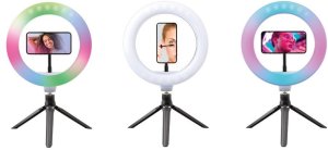 Lampa pierścieniowa SBS Mobile TESELFIRINGCLIP10RGB, Black, Smartphone 3