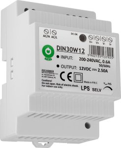 Zasilacz na szynę DIN DIN30W12 12V 1