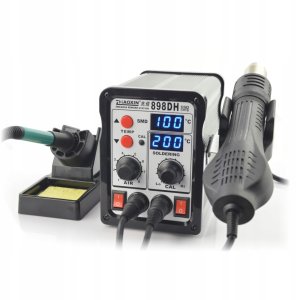 Weldline Stacja lutownicza 2in1 Zhaoxin 898DH z gorącym powietrzem Hotair 760W 3
