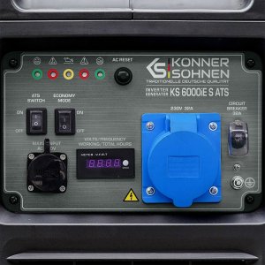 Agregat Könner & Söhnen Konner & Sohnen Intravertinis generatorius KÖNNER amp SÖHNEN KS 6000iE S ATS, 5.5 kW 14