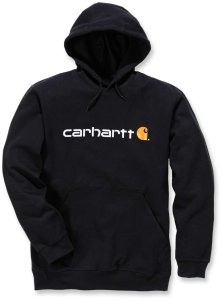 Bluza Carhartt Signature Logo Midweight Black 1