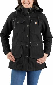 Płaszcz Carhartt Weathered Duck Black 1