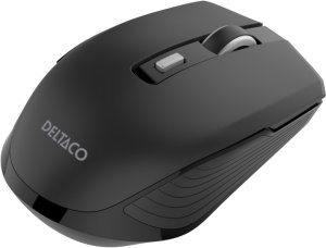 Mysz Deltaco Silent Wireless USB-C Travel Mouse with USB-C Receiver,black 4
