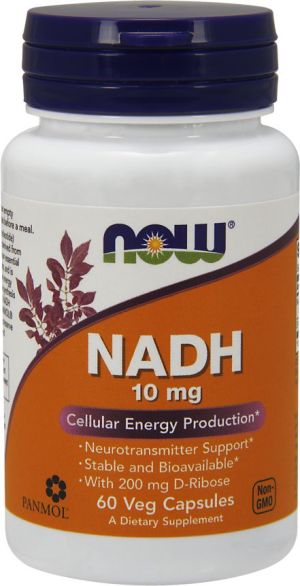 NOW Foods NADH Ribose 10mg 60 kaps. 1