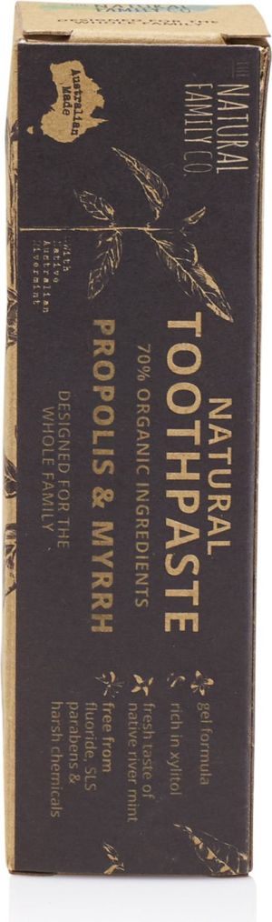 THE NATURAL FAMILY CO Naturalna pasta do zębów bez fluoru, Propolis i Myrrh 110g 2