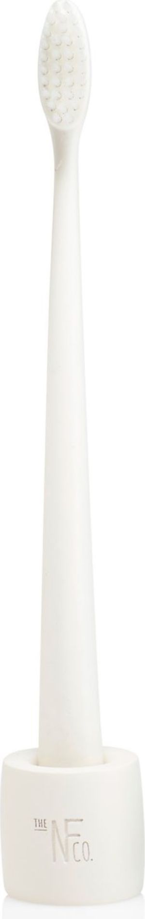 THE NATURAL FAMILY CO Biodegradowalna szczoteczka do zębów i stand, soft, Ivory Desert 2