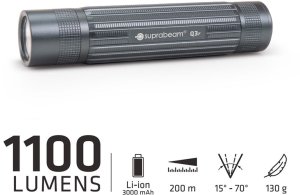 Latarka Suprabeam Q3r 1100lm LiIon USBC 1