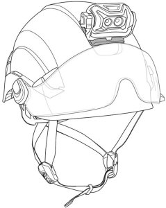 Adapter Petzl Na Czołówkę Do Dowolnego Kasku Black 3