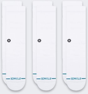 Skarpety Stance Icon Crew 3 pary White 1