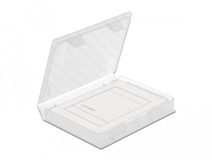 Delock DeLOCK Protection Box for 2.5? HDD / SSD transparent, Cover, Plastic, Transparent, 2.5", 80 mm, 105 mm 3